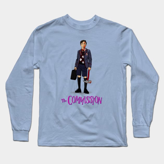 Umbrella Academy The Commission - Bloody Five Long Sleeve T-Shirt by Geekasms